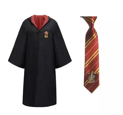 Hogwarts Gryffindor Harry Potter Costume Cloak And Tie Kids Size • $11.99