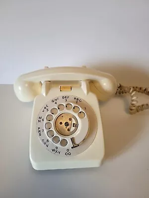 GPO Ivory  706 L Ser64 /2  Vintage Telephone Rotary Dial  • £19.99