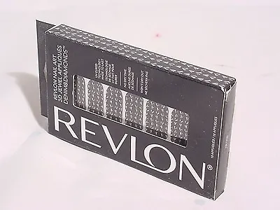 Revlon Nail Art 3D JEWEL APPLIQUES DENIM & DIAMONDS 01 SPIKE OUT  18 STRIPS  • $1.95