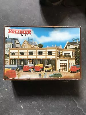 N Scale Vintage Vollmer 7910 Fire  Station Kit  NEW OLD STOCK Stored For 20 Yrs • $25