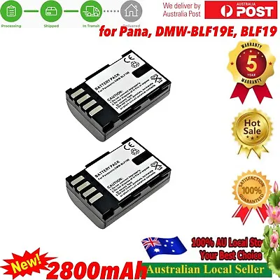 2x High Capacity DMW-BLF19E DMW-BLF19 Battery For Panasonic Lumix GH3 GH4 GH5 G9 • $36.90
