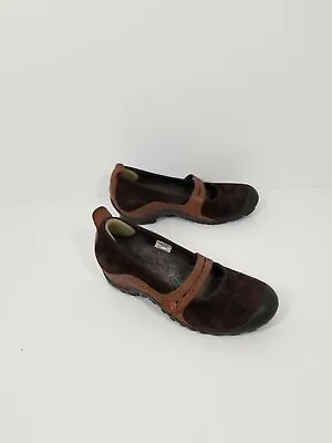 Merrell Plaza Bandeau Expresso Suede Mary Jane Shoes Womens Size 8.5 • $21.98