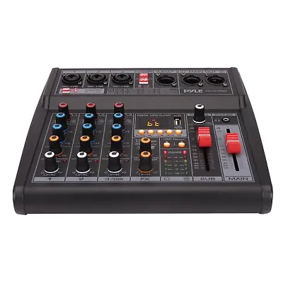 Pyle PMX462 3-Channel DJ Controller Sound Mixer W/ DSP 16 Preset Effects • $83.99