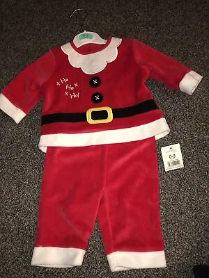 Christmas Babies Red Santa / Father Christmas Suit Age 0-3m BNWT • £9.37