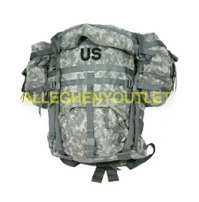 US Military ACU MOLLE Large Rucksack Field Pack Frame 6 PIECE COMPLETE SET NIB • $78.90