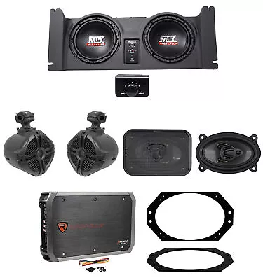 MTX 10  Powered Subs+Box+Front+Rollbar Speakers+Amp For 1997-06 Jeep Wrangler TJ • $827.75