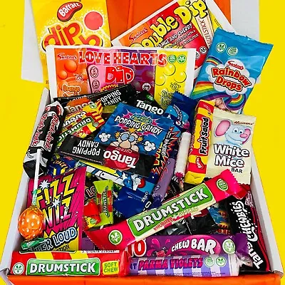 Up To 1.4KG Retro Sweets Gift Box Hamper Pick N Mix Candy Birthday Personalised • £7.99
