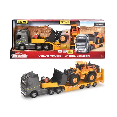 Majorette Collectible Volvo FH16 Truck With L350H Wheel Loader Ages 3+ And Up • $58.22