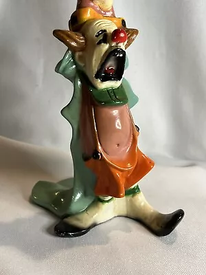 Vintage Universal Statuary 1974 Clown Flying Kite Or Balloon. Chalk Figure • $29