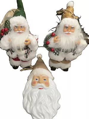 Santa Doll Vintage Ornament Lot • $24