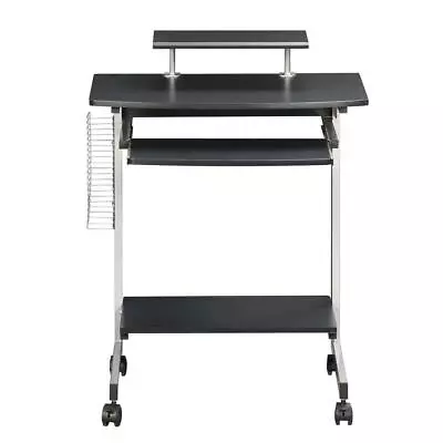 Techni Mobili Computer Cart Storage Adjustable Shelf Media Racks Locking Casters • $81.77