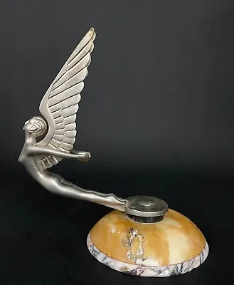 By Zoltan Kovats Panhard Levassor Bronze Women's Winged Automobile Mascott M3131 • $1065.55