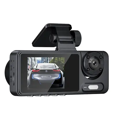 3 Lens Car DVR Dash Cam Video Recorder Front Rear Inside Camera Loop Recording • $42.20