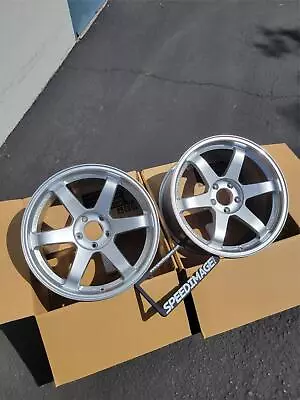 4x Rays Volk Racing Te37sl 18x9.5 +38 5x114 Diamond Silver Set Of 4 Wheels • $3612