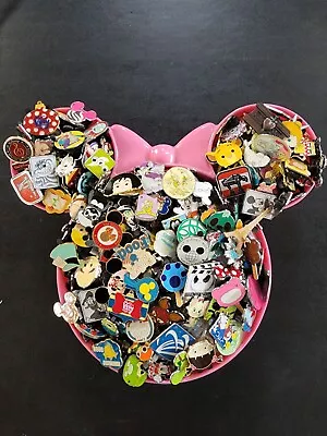 Disney Pin Trading Lot 50 No Duplicates Free Shipping 100% Tradable • $25.98