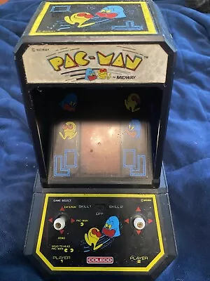 Vintage COLECO Midway Mini PAC-MAN Table Top Arcade Game 1981 No. 2390 • $59.95