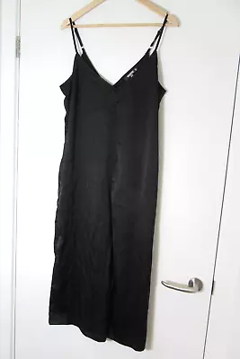 Missguided Black Party Smart Pockets Jumpsuit Size 10 Petite • £9.99