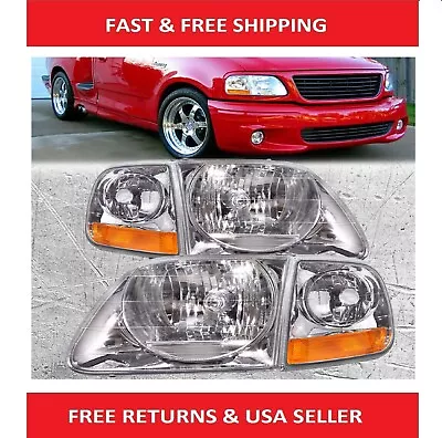 Lightning Style Headlights & Corner Lights Set For 97-03 F150 F250 Expedition • $93.80