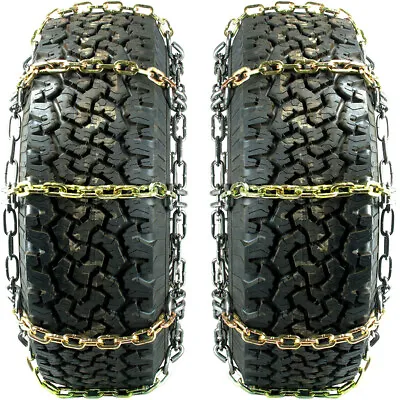 Titan Alloy Square Link Tire Chains On/Off Road Ice/Snow/Mud 8mm 285/75-16 • $803.32