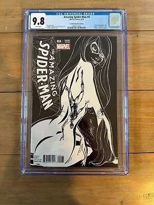 Amazing Spider-Man #4 J Scott Campbell CGC 9.8 1st Silk Black Cat NEGATIVE COVER • $112.50