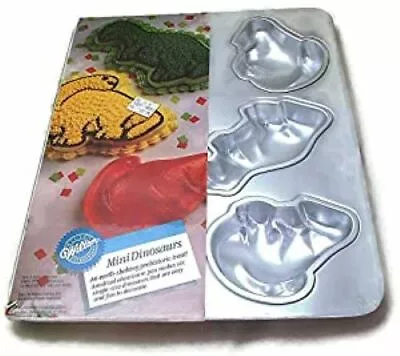 New Wilton Mini Dinosaur Cake Pan 6 Cavity 2105-4498 • $19.99