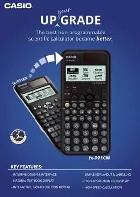 Casio FX-991CW Classwiz Non-Programmable Scientific Digit Original With Invoice • $52.56