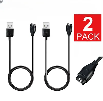 2 X USB Charging Cable Cord For Garmin Fenix 5 5S 5X 6Pro Vivoactive 3 Vivosport • $14.99