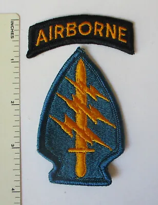 US ARMY AIRBORNE SPECIAL FORCES PATCH Merrowed Edge Vietnam / Cold War Vintage • $9.31