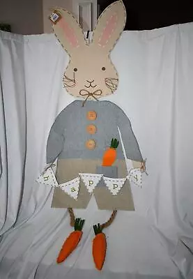 Mud Pie Boy Bunny Door Hanger #94130774B NWT Easter Collection • $34.99