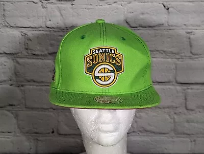 Seattle Supersonics Mitchell & Ness Kelly Green Strapback Adjustable Hat Cap NBA • $28.99