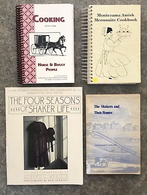 Lot Of Maine Shaker Community Books And Amish & Mennonite Cookbooks VG Condition • $32.50