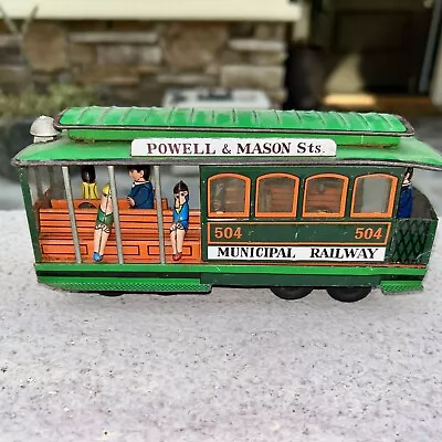 Vintage Marx Friction Tin San Fran Municipal Railway 504 Powell& Mason • $25