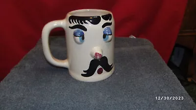 Vintage Pfaltzgraff Pottery Muggsy Cockeyed Charlie MUG By Jessop Bar Decor Cup • $19.99