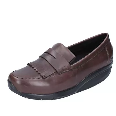 Women's Shoes MBT 37 Eu Loafers Brown Leather DT240-37 • $101.48