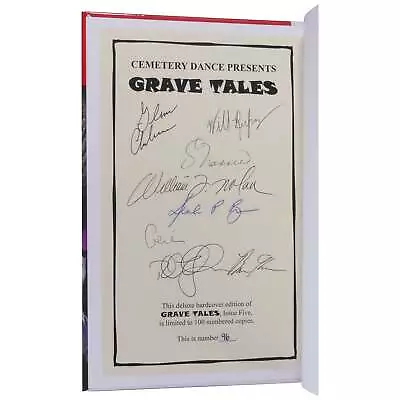 Richard Laymon / Cemetery Dance Presents Grave Tales #5 Signed Limited 1st 2008 • $125