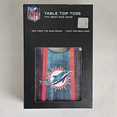 NFL Dolphins Table Top Toss Mini Bean Bag Game 8 Mini Bags 1 Game Board NIB • $27.99