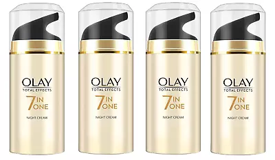 Olay Total Effects 7 In One Night Cream 1.76 Oz (4 Pack) • $38.99