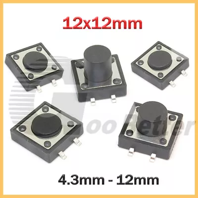 Momentary Tactile Switch Push Button Mini Miniature Micro PCB Mounted SMD 4 Pin • $2.09