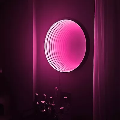  Vintage Round Porthole Infinity Mirror Light • $800