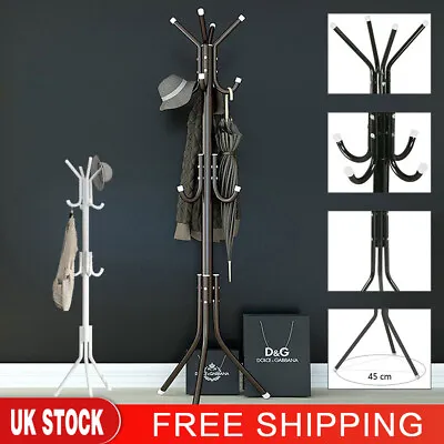 £13.99 • Buy Coat Stand Clothes Jacket Hat Umbrella Floor Standing Rack Hooks Clothes Hanger 