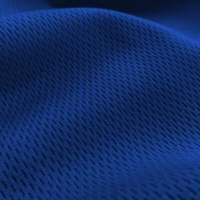 Royal Blue Flat Back Dimple Mesh Athletic Uniform Jersey Fabric - 58  Wide • $13.95
