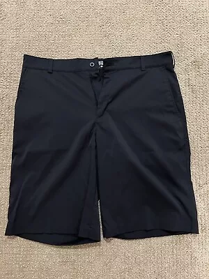 Nike Tour Performance Golf Shorts Mens 34 Black Dri Fit Lightweight Flat Front • $0.99