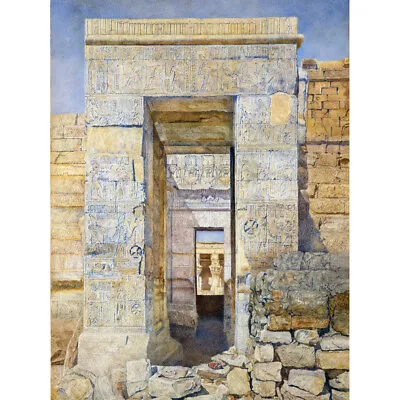 Newman East Entrance Isis Temple Philae Egypt Painting Canvas Art Print Poster • £13.99