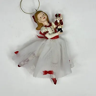 Kurt Adler 5.5  Resin Clara Nutcracker Suite Ballet Christmas Ornament 2006 • $10.79