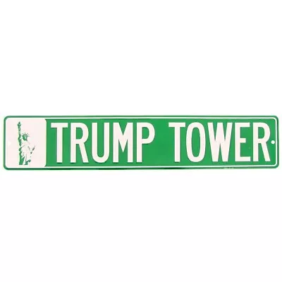 NY Trump Tower Metal NYC Street Sign President Donald J POTUS Bar Pub Wall Decor • $23.49