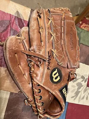 Vintage WILSON   The A2002  XL  LHT Baseball Glove PAT.DES.207086 • $59.99