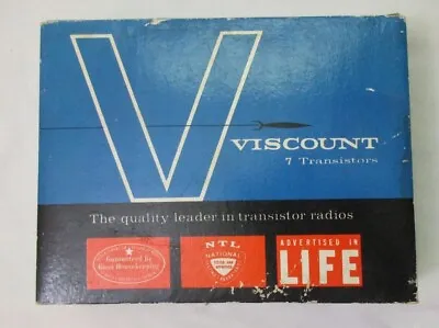 Vtg Viscount 710 Transistors Radio Box Only • $5