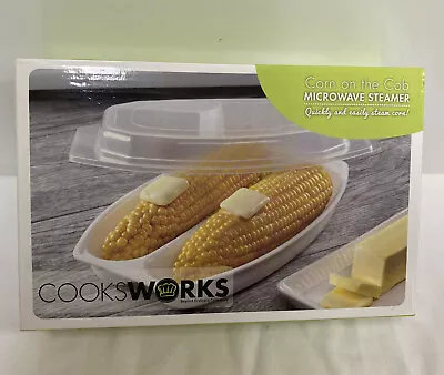 COOKSWORKS Microwave Corn On The Cob Steamer -NEW • $7.99