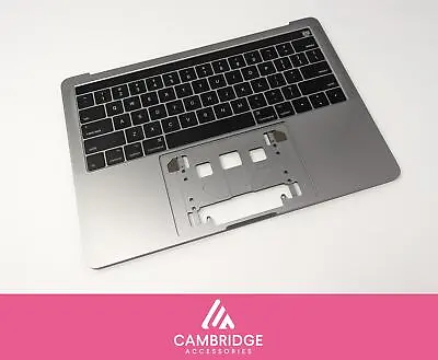 Apple MacBook Pro A1706 2016-2017 US Keyboard Top Case Palmrest Cover Space Grey • £69.99