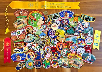 Large Collection Of Boy Scout Memorabilia Patches OA Flaps CSPs Ribbons Coin Pin • $200